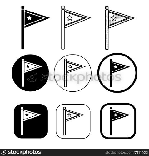 Flag icon simple sign symbol