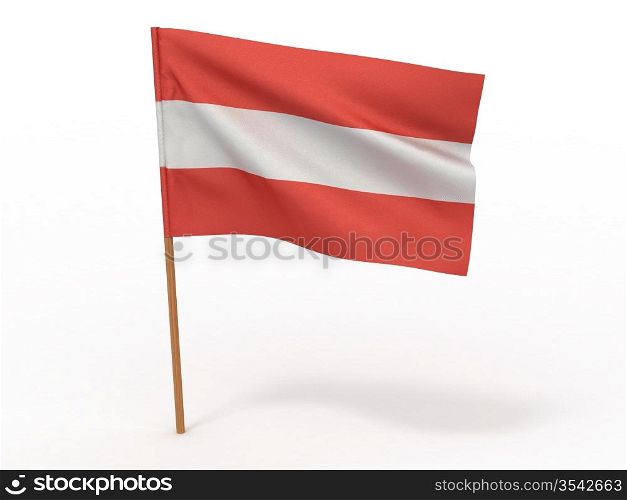 Flag of Austria. 3d