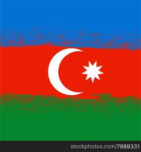 Flag of Azerbaijan. Flag Pattern. Grunge Azerbaijani Flag. Flag of Azerbaijan.