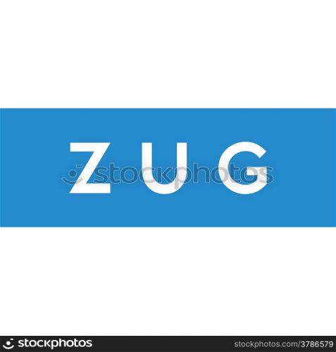 Flag of Canton of Zug Switzerland country region