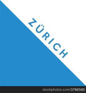 Flag of Canton of Zurich Switzerland country region