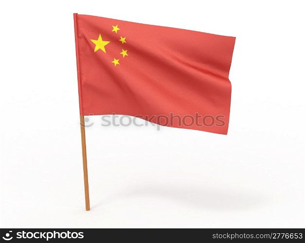 Flag of China. 3d