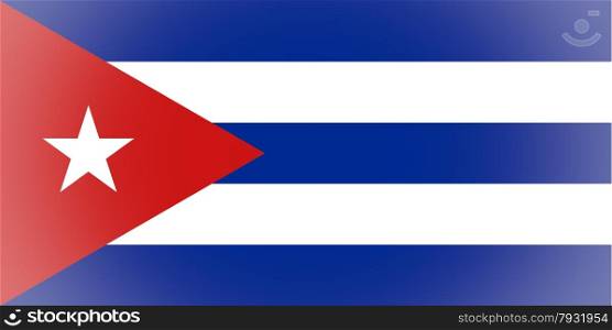 Flag of Cuba vignetted. Vignetted Cuban flag of Cuba