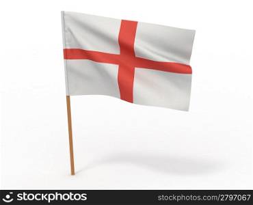 Flag of England. 3d