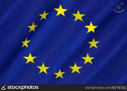 Flag of Europe - The flag and emblem of the Council of Europe and the European Union. It is also often used to indicate eurozone countries. Adopted 8th December 1955.
