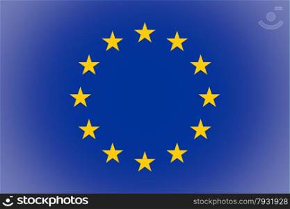 Flag of Europe vignetted. Vignetted flag of the European Union