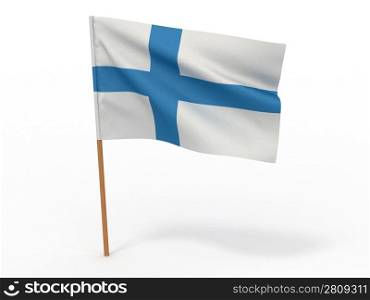 Flag of Finland. 3d