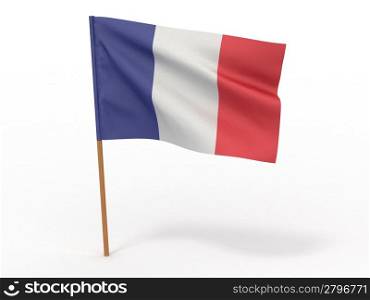 Flag of France. 3d