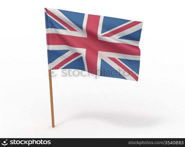 Flag of Great Britain. 3d