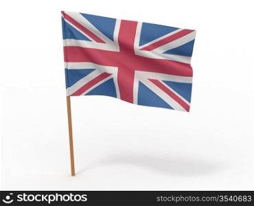 Flag of Great Britain. 3d