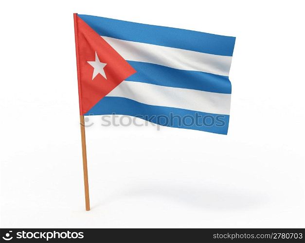 Flag of great cuba . 3d