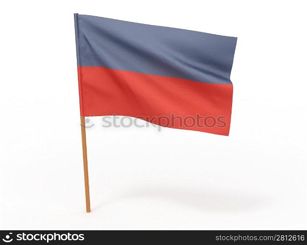 Flag of haiti . 3d