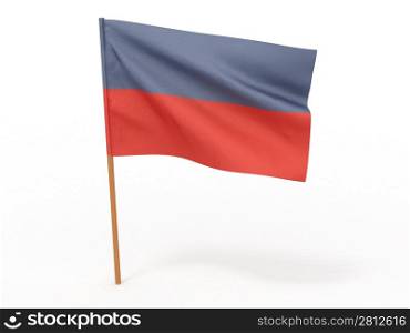 Flag of haiti . 3d