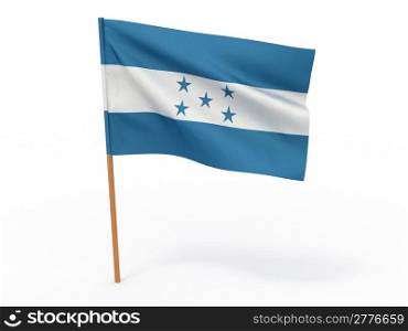 Flag of honduras . 3d