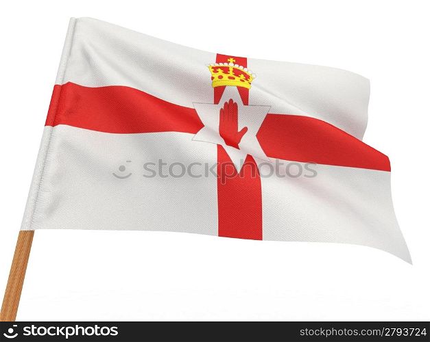 Flag of ireland . 3d