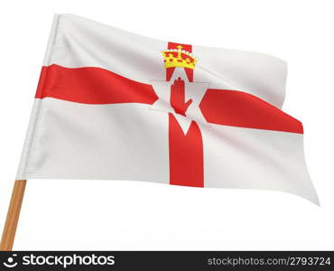 Flag of ireland . 3d