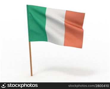 Flag of Ireland. 3d
