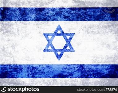 Flag of Israel grunge