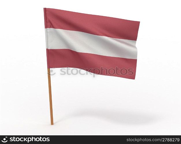 Flag of Latvia. 3d