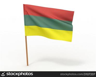 Flag of Lithuania . 3d