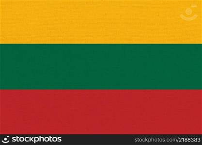 Flag of Lithuania. Lithuanian state symbol. flag on fabric surface. Fabric Texture. Lithuanian state symbolstate symbol. Republic of Lithuania. Flag of Latvia. Latvian state symbol. Fabric Texture