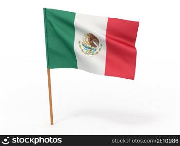 Flag of mexico . 3d
