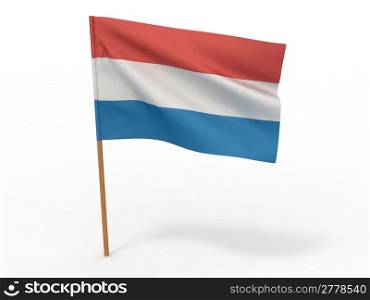 Flag of Netherland. 3d