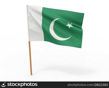 Flag of Pakistan. 3d