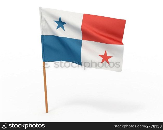 Flag of Panama. 3d