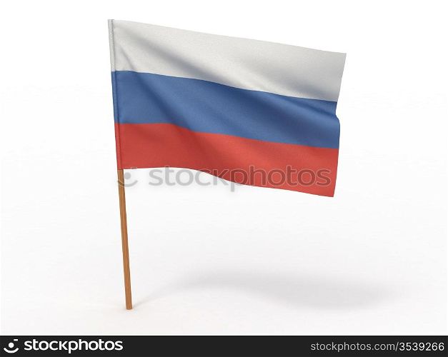 Flag of russia. 3d