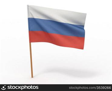 Flag of russia. 3d