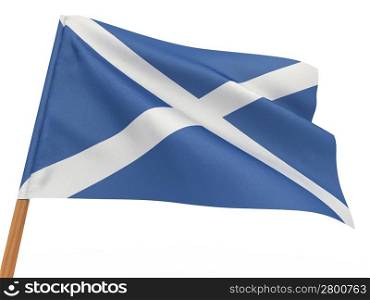 Flag of scotland. 3d