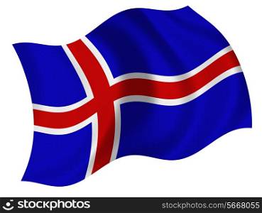 Flag of the Iceland