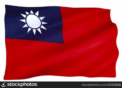 Flag of the Republic of China, commonly referred to as the Flag of Taiwan.