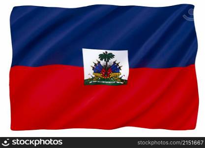 Flag of the Republic of Haiti. Adopted on 26th February 1986.