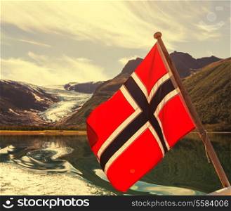 flag on boat