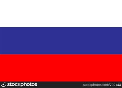 Flag Russia in flat design. Flag Russia background. Eps10. Flag Russia in flat design. Flag Russia background