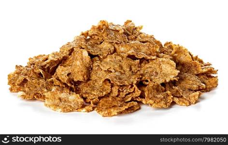Flakes, Breakfast Cereal isolated on white background