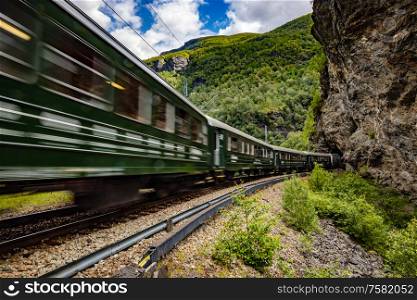 Flam Line (Norwegian Flamsbana) is a long railway tourism line between Myrdal and Flam in Aurland, Norway.