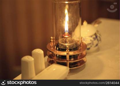 Flame of a lamp