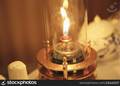 Flame of a lamp