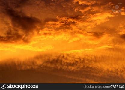 flaming cloud