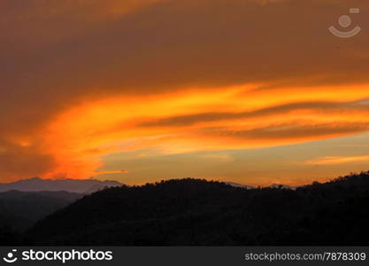 flaming cloud