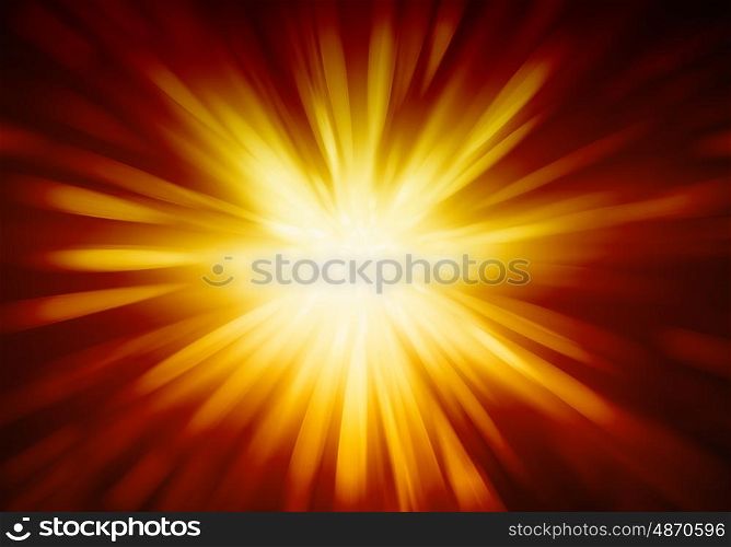 Flash of light. Abstract background image with flash of light