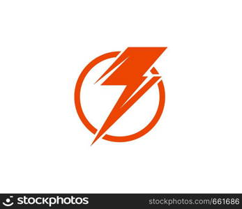 Flash power thunderbolt icons vectors