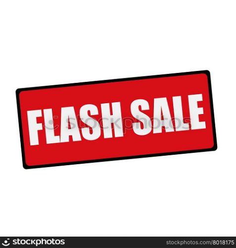 Flash sale wording on rectangular signs