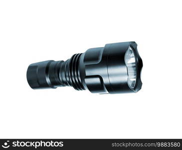 flashlight isolated on white background. flashlight isolated on white