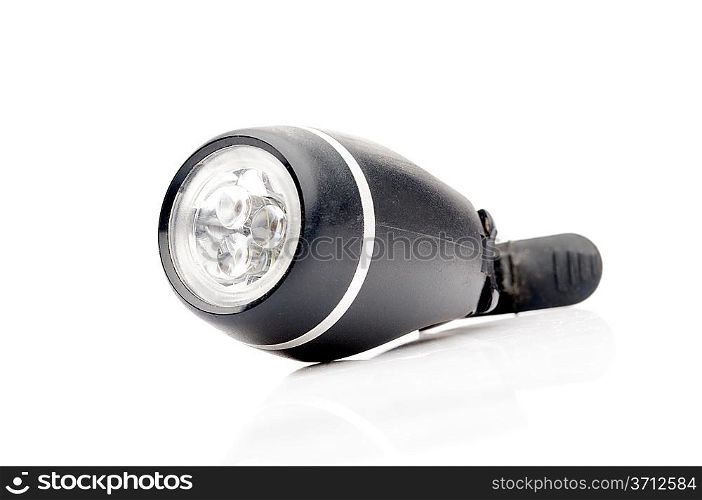 Flashlight isolated over white