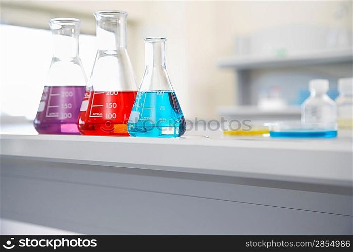 Flasks in Laboratory