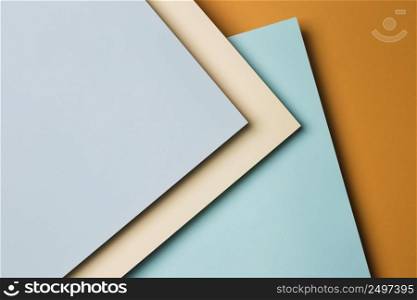 flat lay arrangement multicolored paper sheets